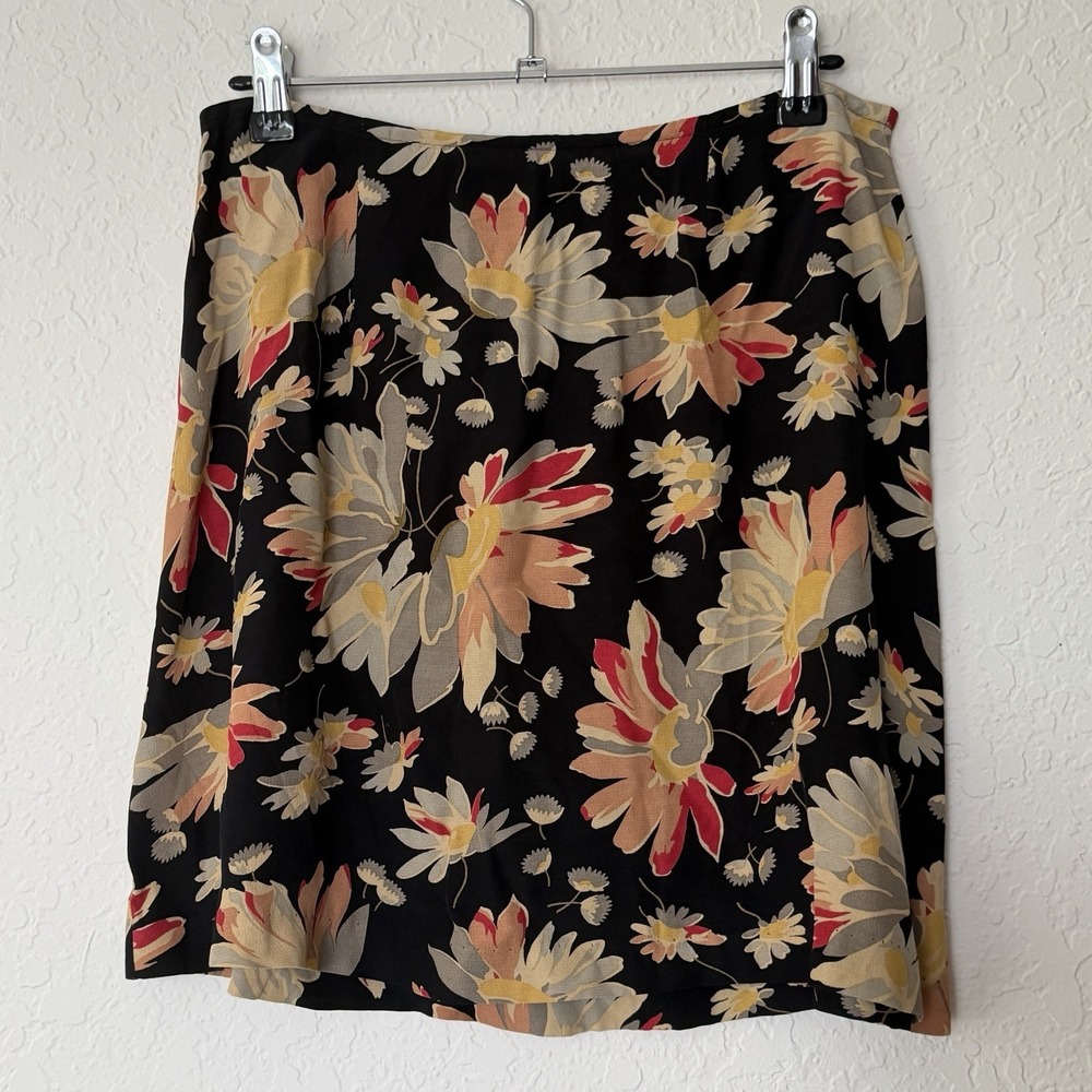 Express Skirt Womens Size 8 Floral Compagnie Int Vintage 90s Rayon Mini Cottage